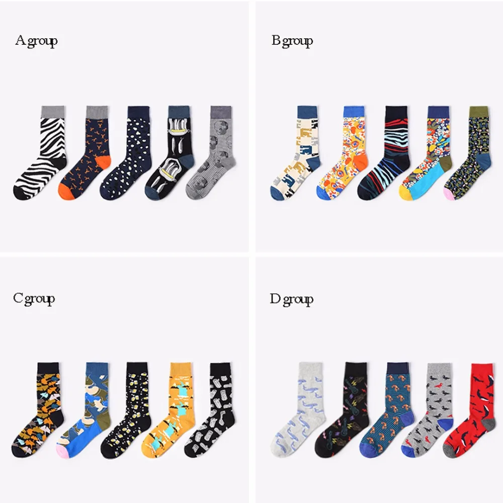VVQI носки harajuku calcetines мужские крутые забавные счастливые уличные стильные