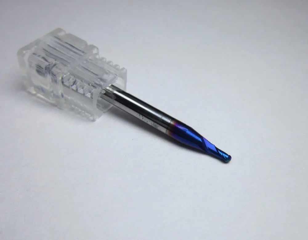 

DIA=2mm radius 1.0 HRC68 R1.0 Tungsten Carbide Ball Nose 2 flutes End Mills CNC machine milling cutter for high hard materials