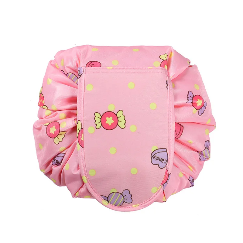 Pink Candy GABWE женская косметичка для путешествий с фламинго, косметичка на шнурке, органайзер, косметичка, сумка для хранения, набор туалетных и косметических принадлежностей, коробка для мытья - Цвет: Pink Candy