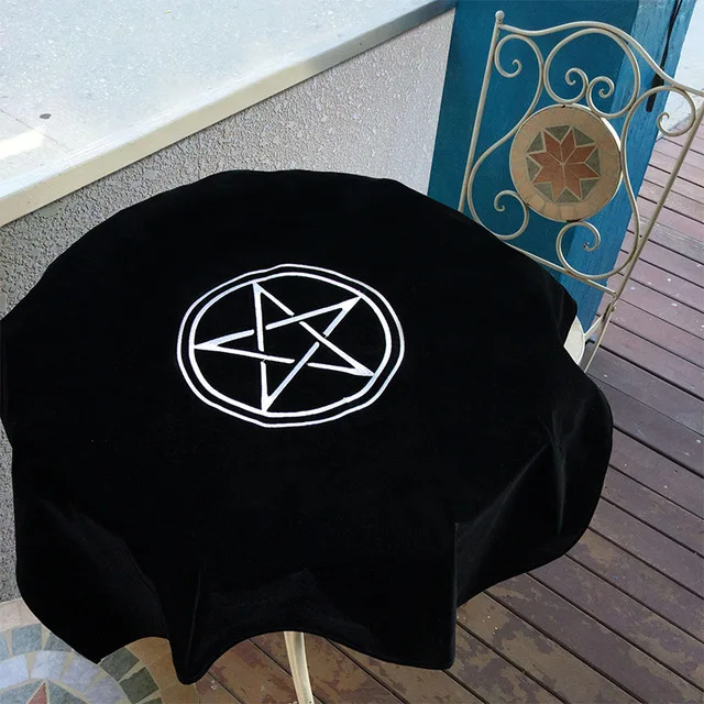 Скатерть Таро wicca sun Пентакль бархат ткань настольная игра игровой коврик