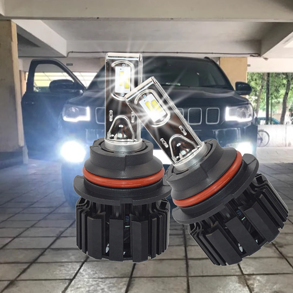 2X H4 H7 9012 5202 H16 H8 100 W 13600Lm IP67 Авто Светодиодная передняя лампа автомобильная фара противотуманная фара 6000 K автомобильное освещение HID Light Blubs
