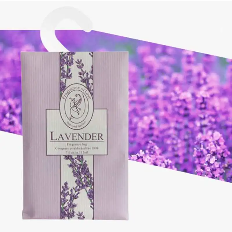 lavender Природный аромат, пакетики для домашнего гардероба, ароматерапия, пакетики для гардероба, мешочки, пресс-форма и контроль вредителей, автомобильное Саше без запаха - Цвет: lavender