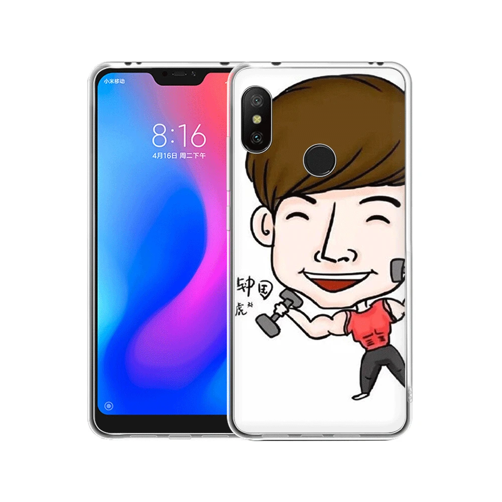 Мягкий чехол из ТПУ для Xiaomi Redmi Note 4 4X5 6 Pro 5A Prime running man Shell|Чехлы-накладки| |