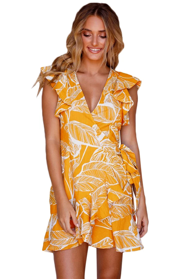 2018 Новое поступление Лето Для женщин Повседневное горчица Розовый Зеленый Лист