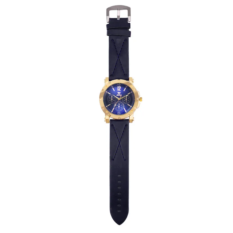 Мужские часы с тремя часами Reloj Mujer деловые модные кварцевые большим циферблатом