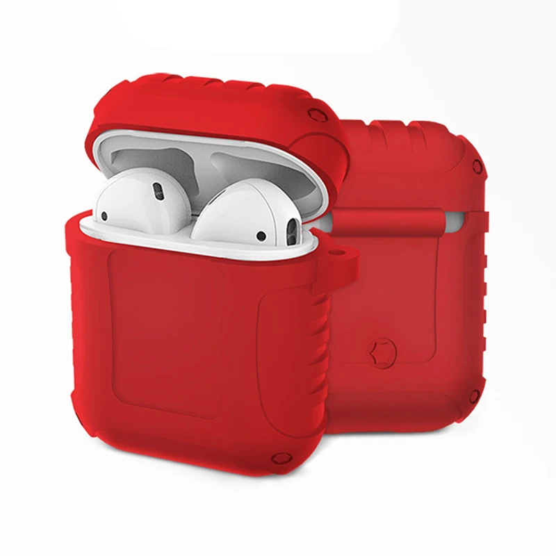 Red Новинка, беспроводная bluetooth-гарнитура, водонепроницаемый силиконовый чехол, подходит для Apple, Bluetooth, пять поколения, чехол для наушников - Цвет: Red