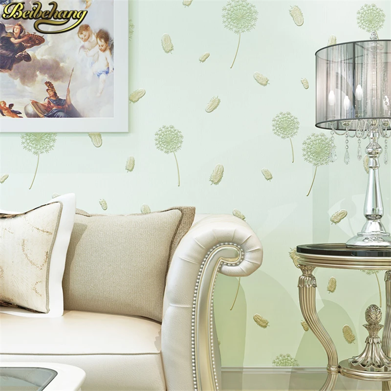 Обои для гостиной с фиолетовым и розовым одуванчиком 3D обои домашнего декора