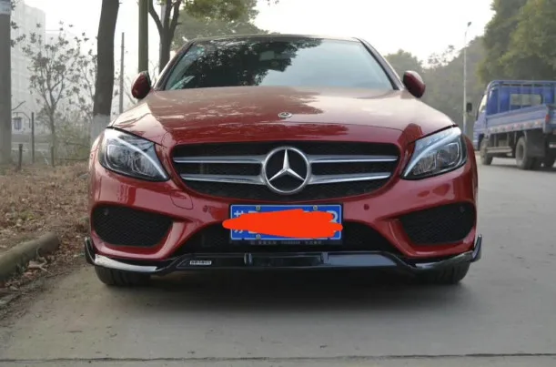 Для benz C-Class (W205) седан передний спойлер для губ ABS Материал праймер цветной