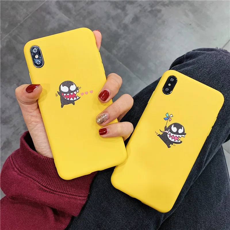 Чехол GYKZ Funny Demon для iPhone XR XS Max X 7 8 6s 6 Plus Love Heart Ghost мягкая задняя крышка из ТПУ