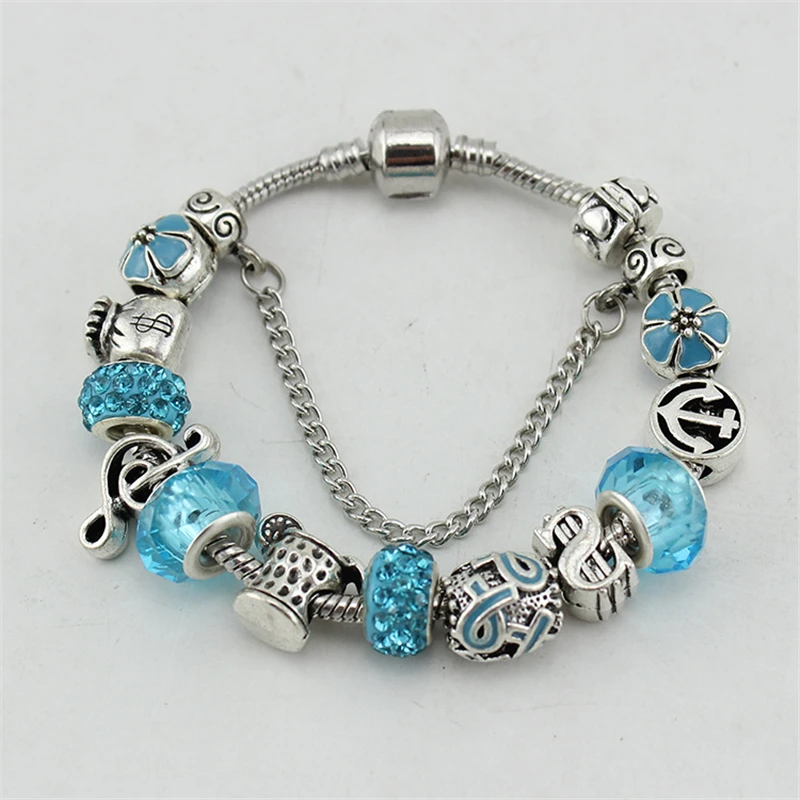 Чанбизи четыре вида цветных бусин DIY очаровательные браслеты роскошные