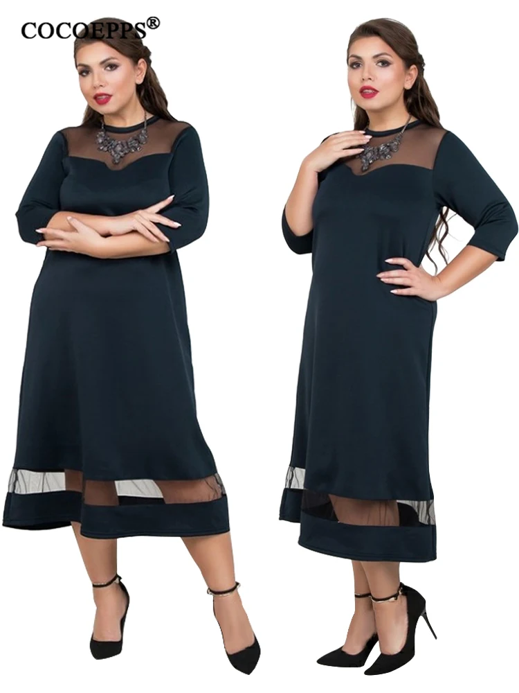 5xl 6xl размера плюс летнее платье элегантное сетчатое вечернее женское платье большого размера трапециевидное длинное платье большого размера одежда большого размера
