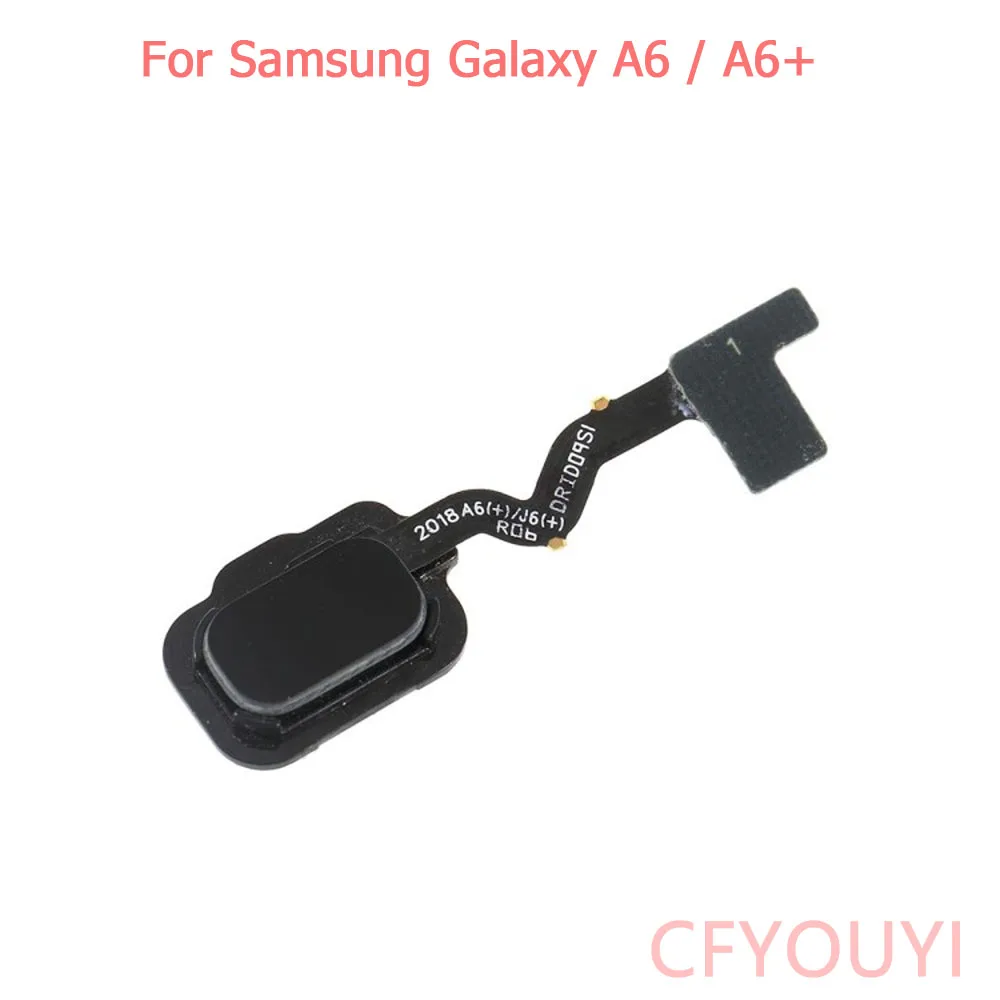 For Samsung Galaxy A6 A600 Touch ID Home Button Key Fingerprint Flex Cable Plus A605 A6+ | Мобильные телефоны и