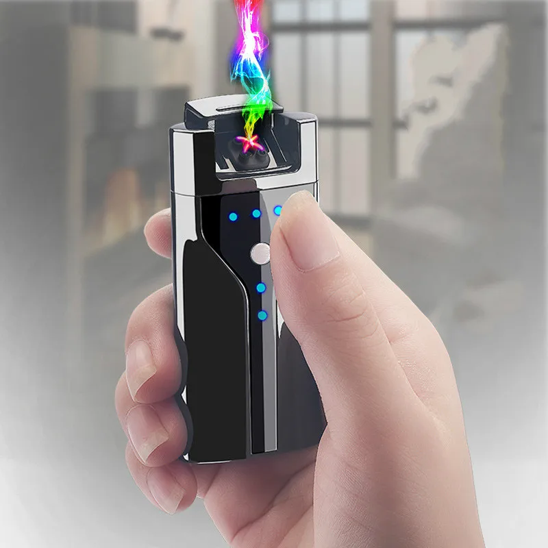 Usb перезаряжаемая двухдуговая плазменная импульсная Электронная зажигалка