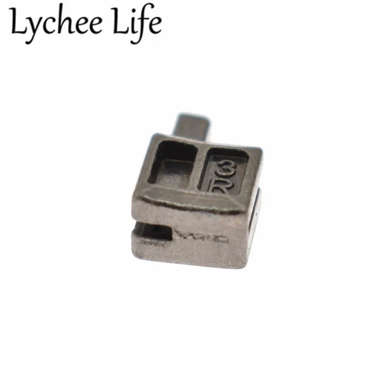 Lychee Life 10 шт. металлический фиксатор для ремонта молнии цинк 3# сплав застежки-молнии DIY ручной работы Швейные отсеки для одежды принадлежности аксессуары