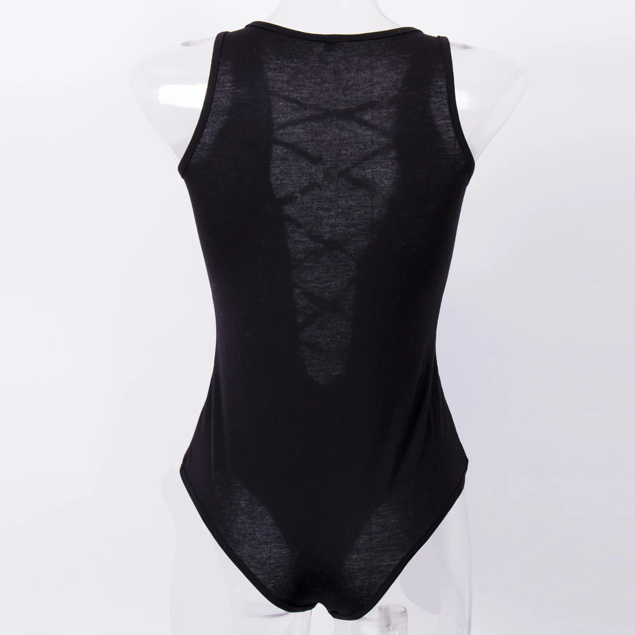 Сексуальный цельный женский бандажный купальник-бикини стильный однотонный