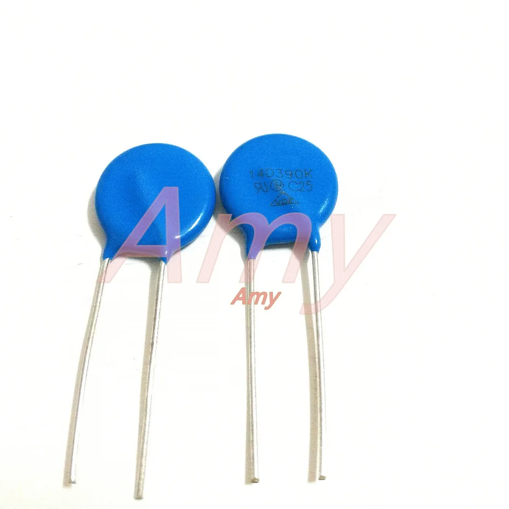 

100pcs/lot Varistor 14D390K 14K390 39V diameter 14mm AC 24V DC 30V imports authentic