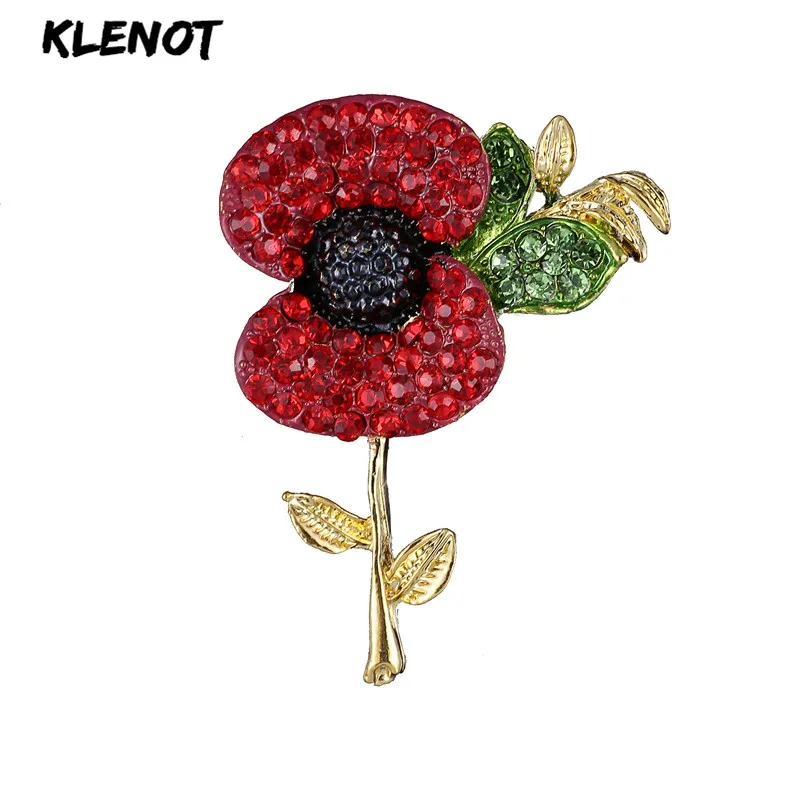 Эмалированная брошь на булавке стразы цветок кристалл броши для женщин