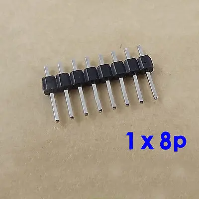 100pcs-254-mm-spacing-distance-single-row-8-pins-straight-pin-header-connectors