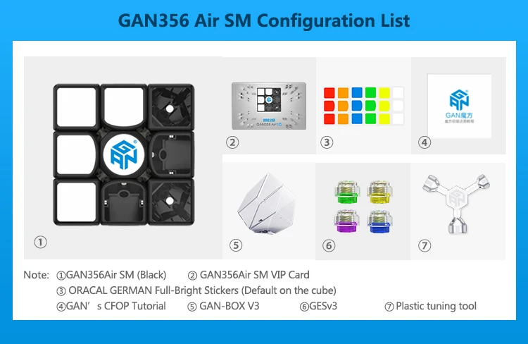 Gan356 Air SM 3x3x3 скоростной куб GAN354M Магнитный 3x3x3 магический куб GAN356R скоростной куб Gans 356 Air SM головоломка игрушки для детей
