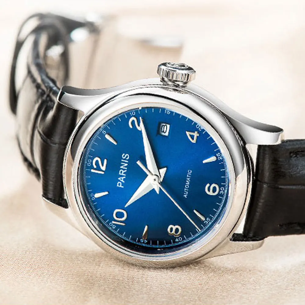 2019 Newest Hot 26mm parnis Blue Brown White Golden Dial Women Sapphire Glass Japan Miyota Automatic Movement Ladies Watches | Наручные