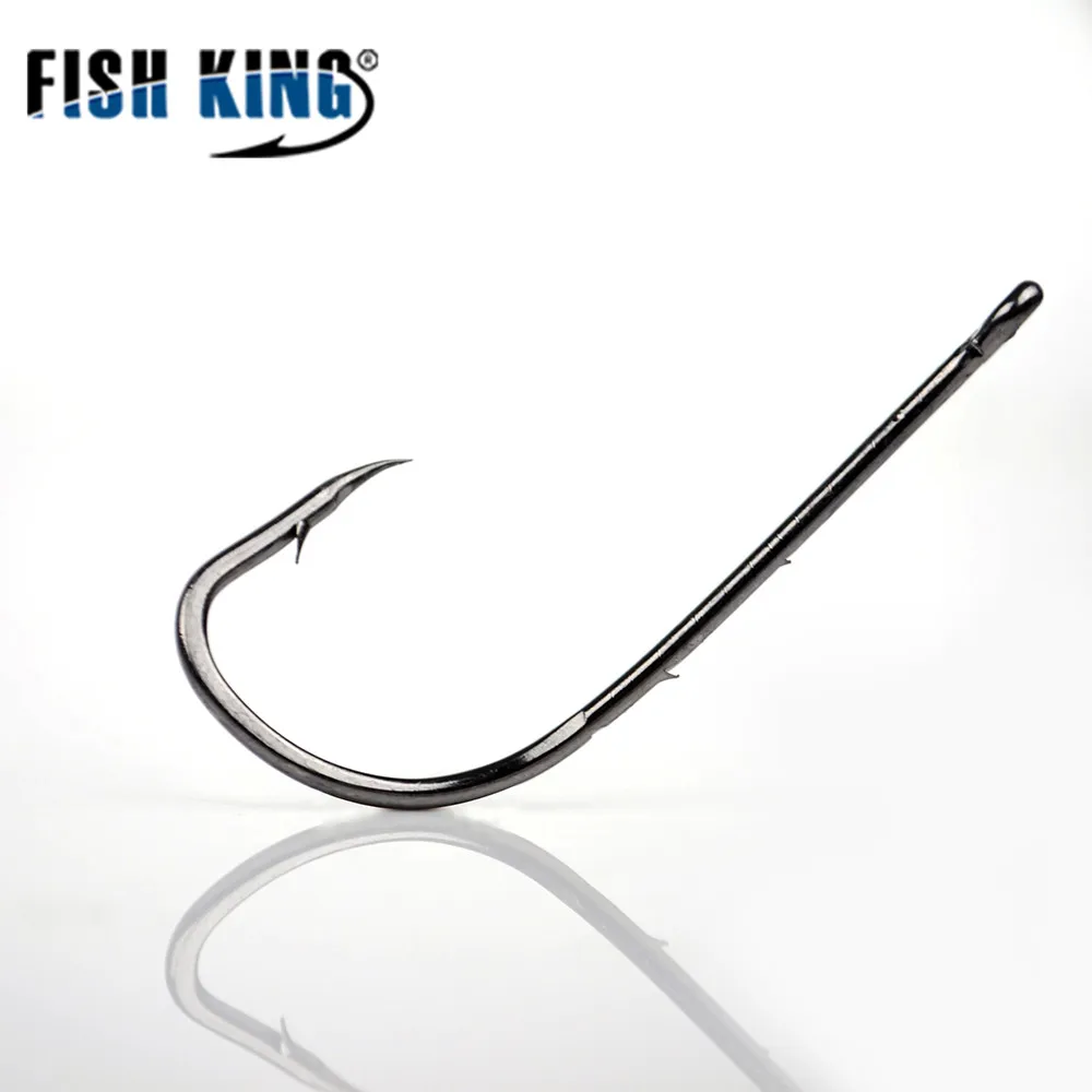 FISH KING 50 шт./лот 1#-15# рыболовный колючий крючок от японская Приманка Держатель Рыболовные Крючки Карп Anzol рыболовные снасти