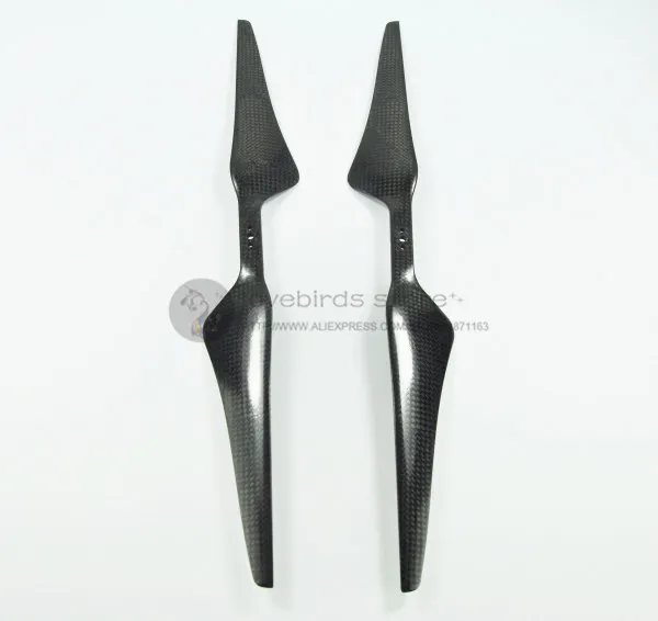 

DIY 1755 pure carbon fiber drangonfly propellers 2 blades (CW/CCW) for DIY FPV drone multirotor S1000 / T1200