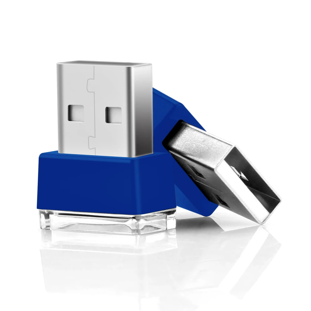 2 шт Универсальный Автомобильный Стайлинг глубокий синий светодиодный USB