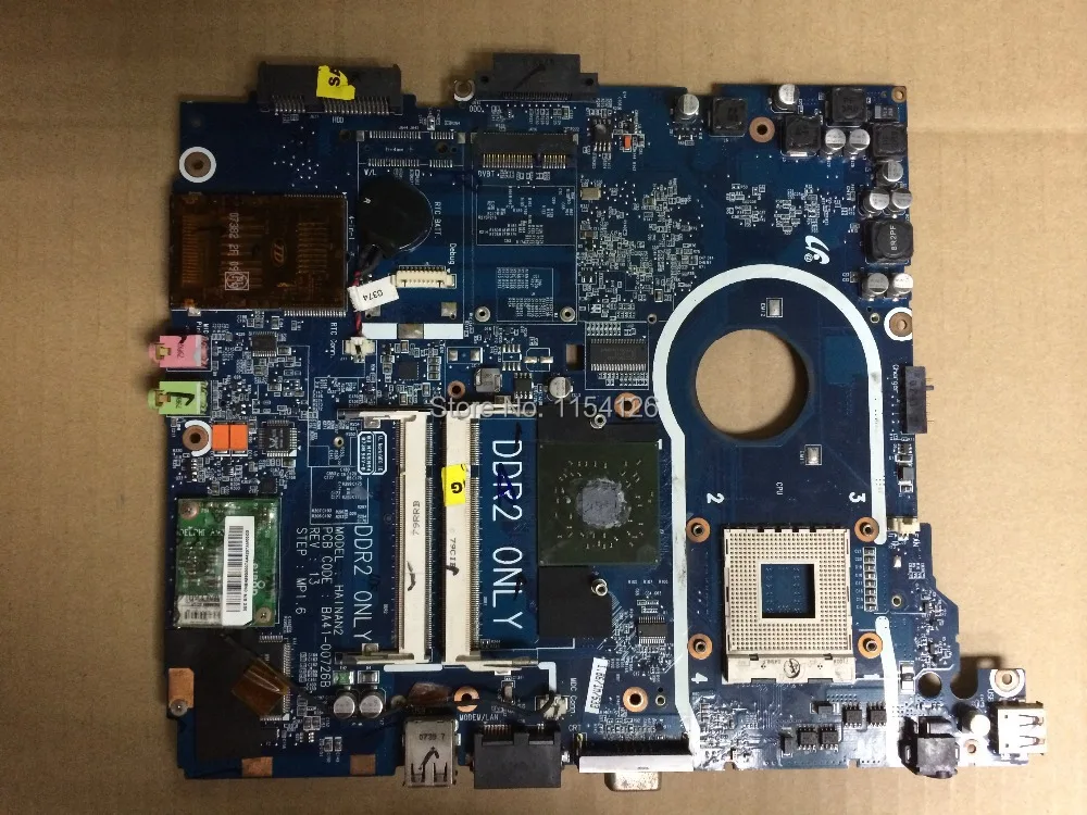 Оригинальный ноутбук SAMSUNG NP R20 материнская плата HAINAN2 BA41 00726B встроенная DDR2 100%