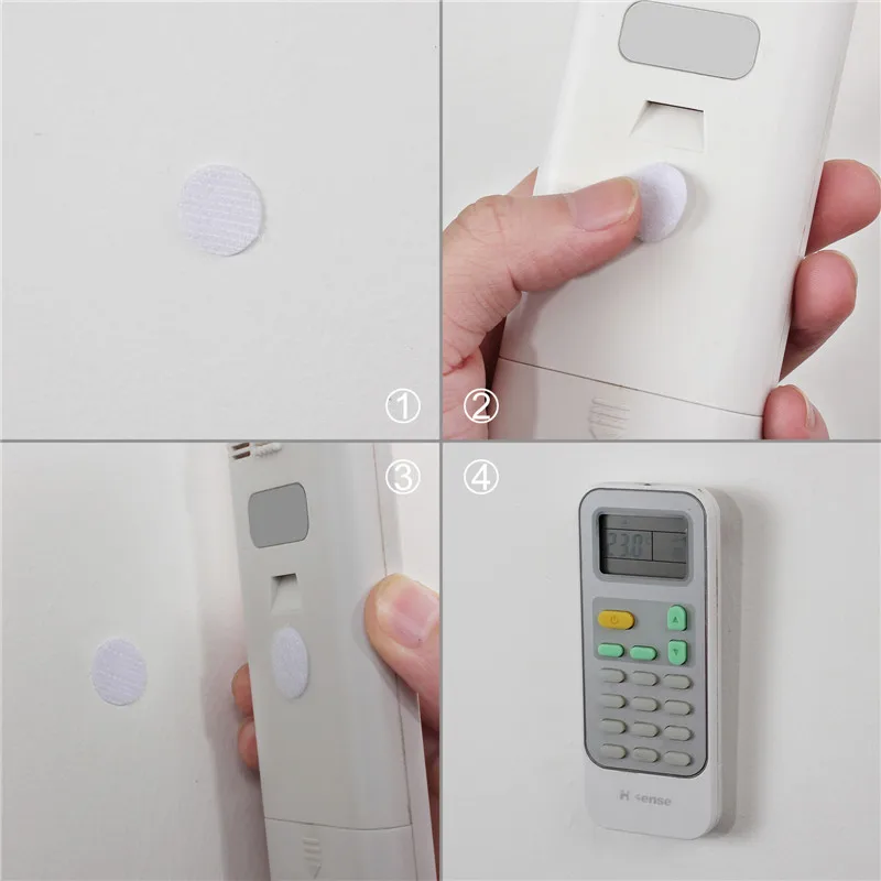 Proster 100 pairs Hook and Loop Dots Self Adhesive 2cm Nylon Fabric White Coins Sticky Back Fastening dots hook loop tape |