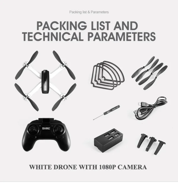 HYH7 Дроны с камерой HD селфи Дрон 1080P режим контроля жестов FPV Квадрокоптер 5 Мп Квадрокоптер, Радиоуправляемый вертолет VS Syma X5 - Цвет: HYH7 White 1080p