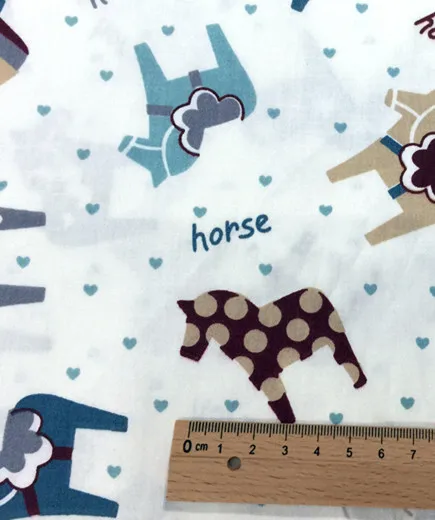 50*160 см лошадь хлопчатобумажная ткань метр сделай сам ручная работа швейная Telas Para