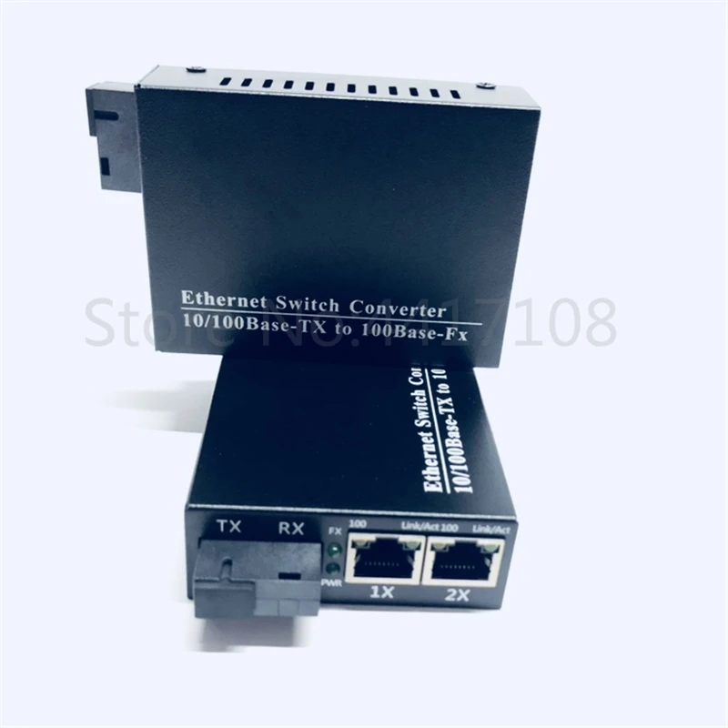 10/100 м Быстрый Ethernet коммутатор конвертер 20 км волоконно оптический медиа