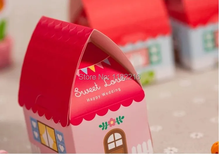 100 шт Новое поступление креативные милые домашние свадебные коробки для конфет