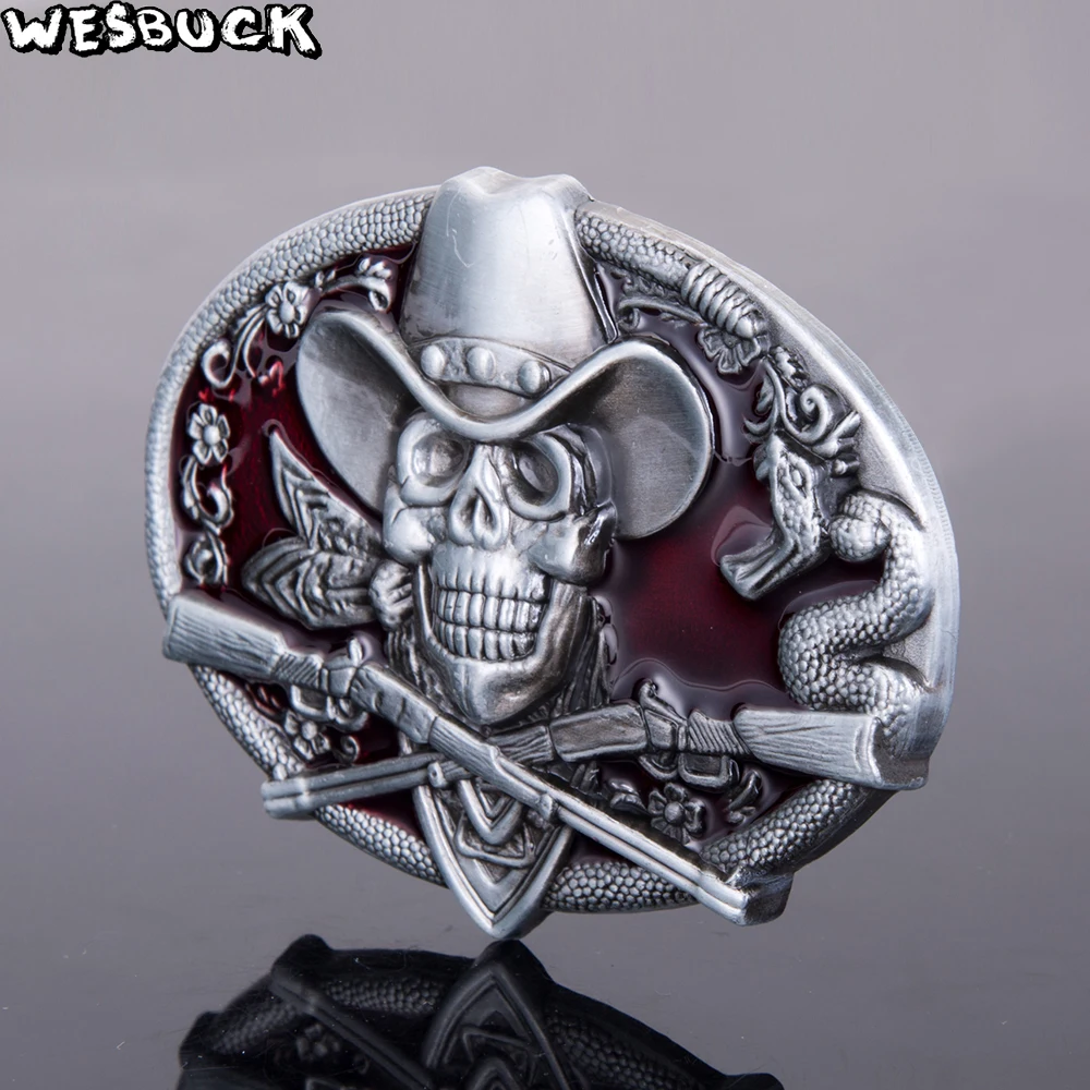 5Pcs MOQ WesBuck бренд западный череп ковбоя с ремешком и пряжкой новые западное Родео в