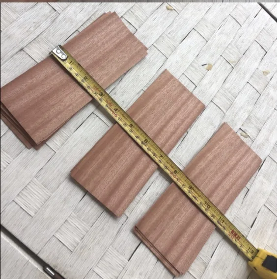 20Pieces/Lot 6x16cm Thickness:0.5mm Sapele Wood Chips Solid Sheets Veneer | Мебель
