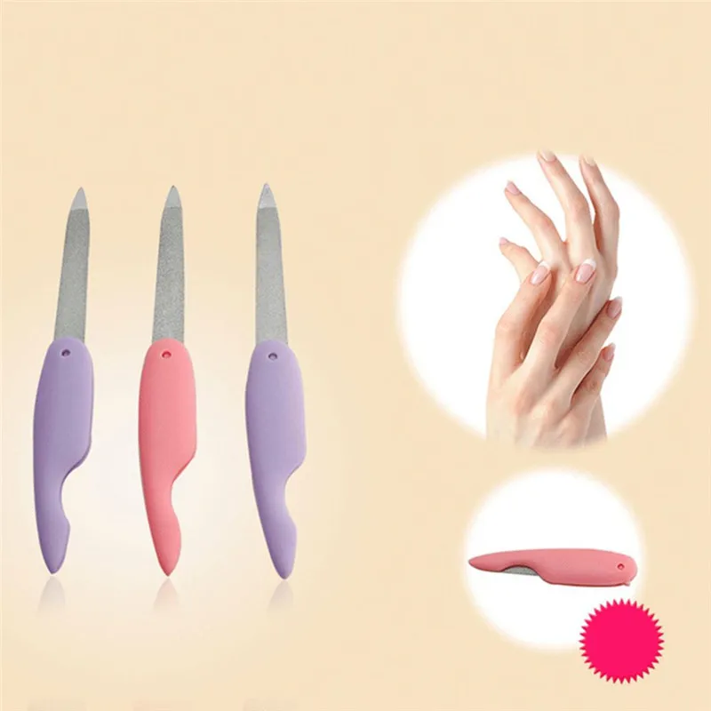 1 шт. складная металлическая пилка для ногтей из нержавеющей стали | Красота и