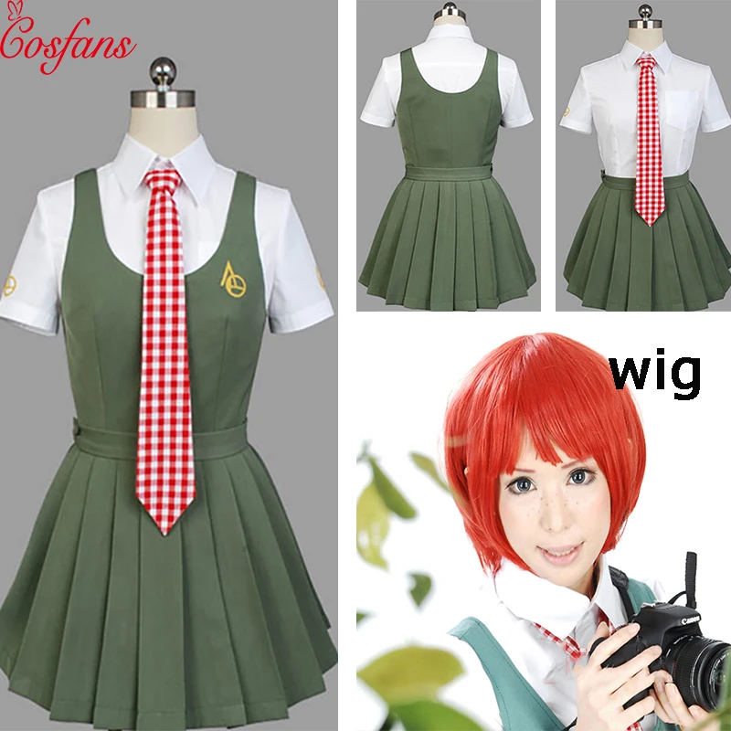 Костюм для косплея из аниме Super Dangan Ronpa 2 Danganronpa Mahiru Koizumi школьная форма белая юбка