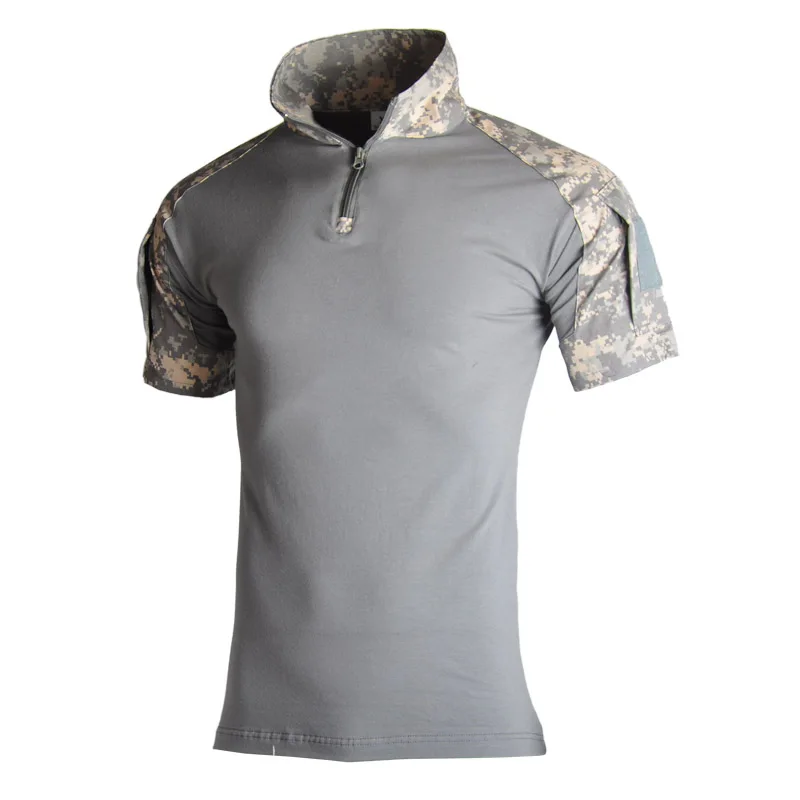 

Tactical Polo Shirt Men Camouflage Short Sleeve Military Polo Shirt Summer Casual Breathable Army Military Combat Tee Shirts