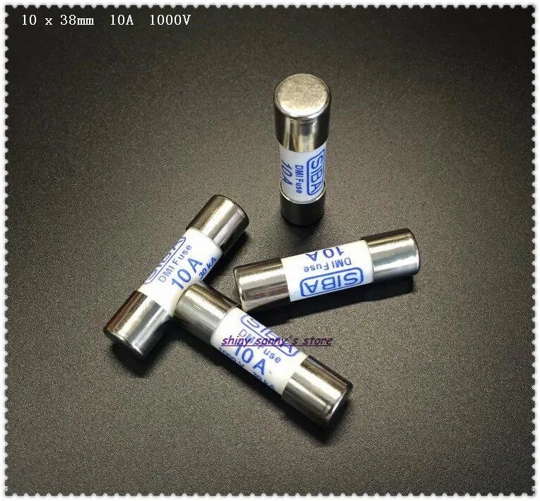 Фото 5-15 шт./лот 10x38 мм 10Amp 10A 1000 В 30KA SIBA керамический предохранитель DMI-Fuse для мультиметра 5-15 шт./лот 10x38 мм 10Amp 10A 1000 В 30KA SIBA керамический предохранитель DMI-Fuse для мультиметра