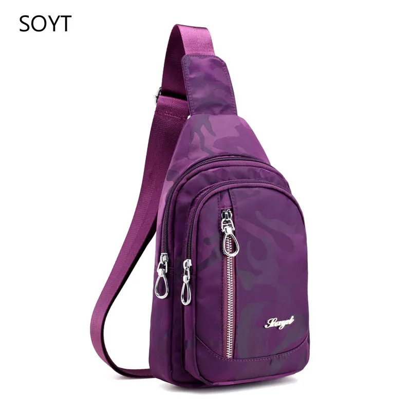 

Brand Women Chest Bag waterproof Crossbody messenger bags Nylon Sling chest pack Bags Multipurpose woman Daypack Handbags