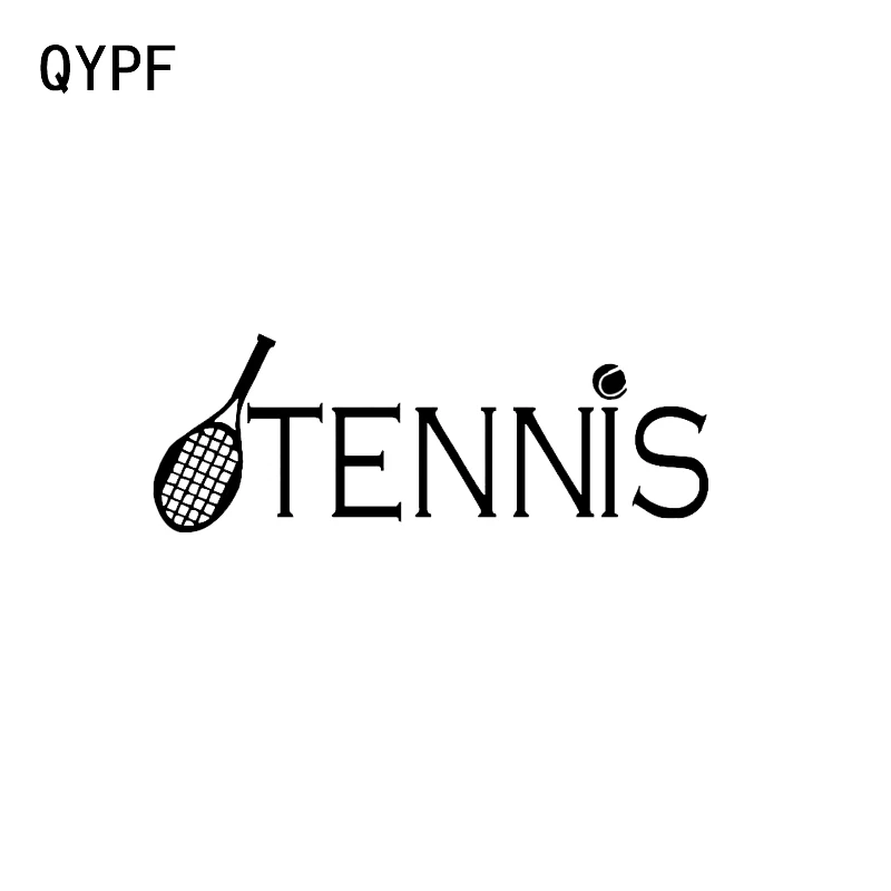 QYPF 15,7*5,7 см, красивый спортивный декор для тенниса, автомобильная наклейка, виниловые аксессуары, силуэт, искусство