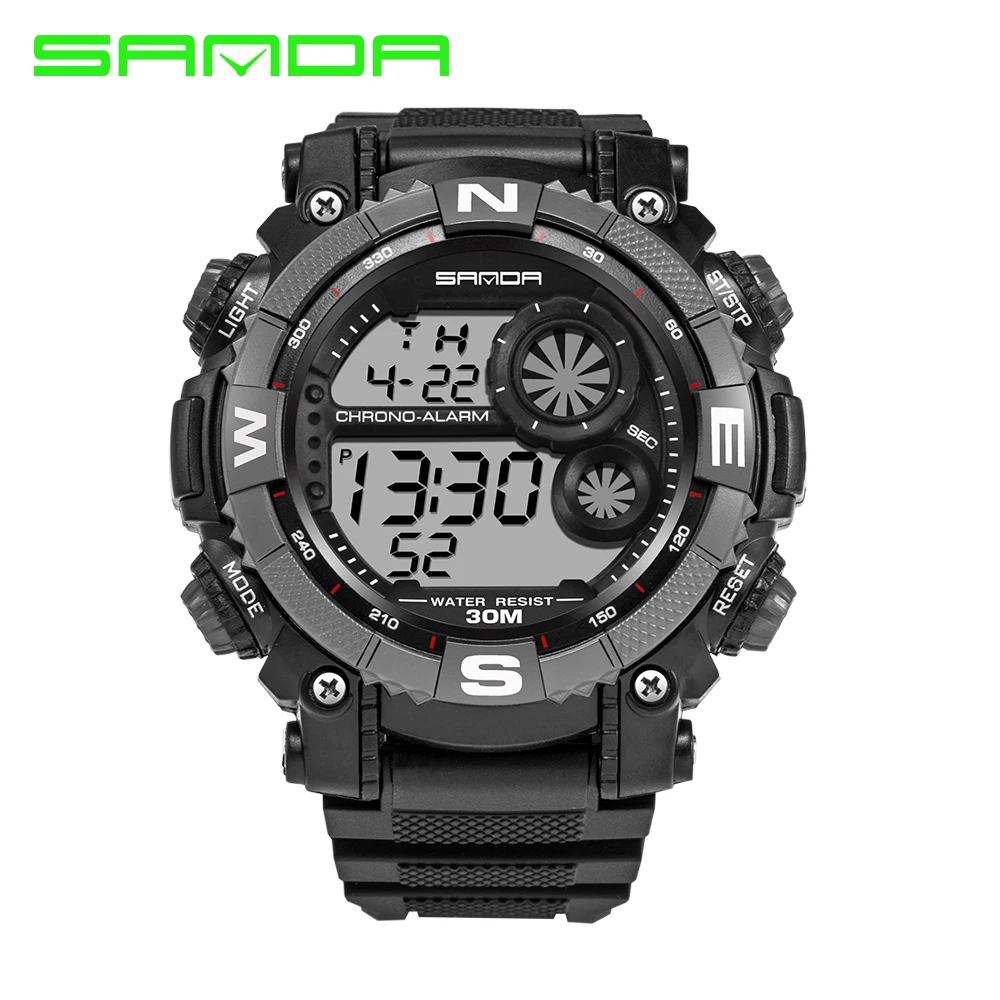 Часы наручные SANDA Детские кварцевые спортивные водонепроницаемые цифровые для