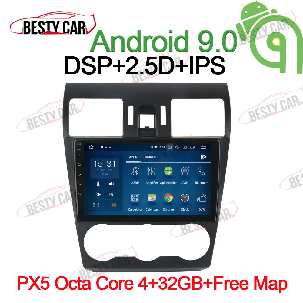 9 &quotAndroid 0 автомобильный стерео Мультимедийный Плеер для Subaru Forester 2012 2014