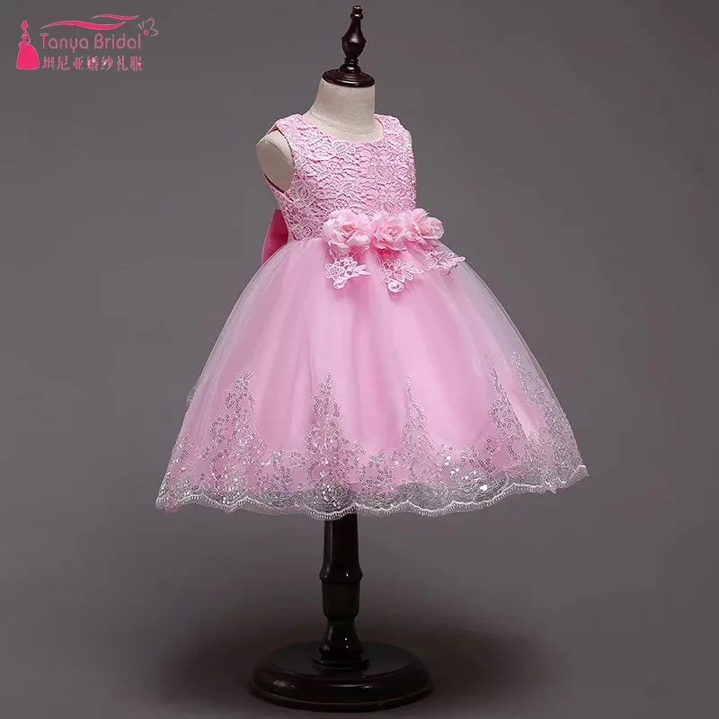 Милое Цветочное платье для девочек с цветами официальное детское бальное
