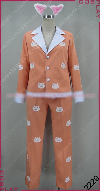 Bakemonogatari Tsubasa Hanekawa костюм для косплея Хэллоуин форменная пижама ночная рубашка +