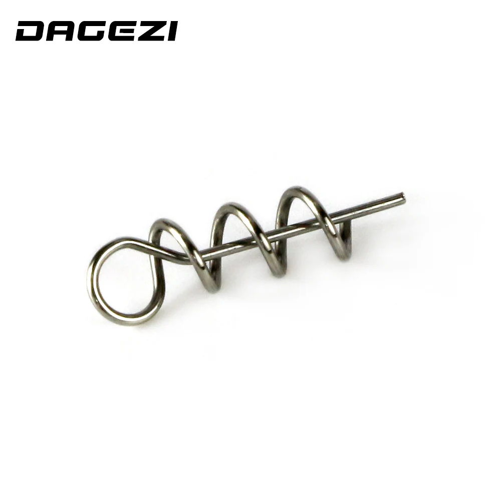 DAGEZI 50 шт./лот Мягкая приманка пружинный замок булавка кренк и соединитель фиксированные булавки защелка