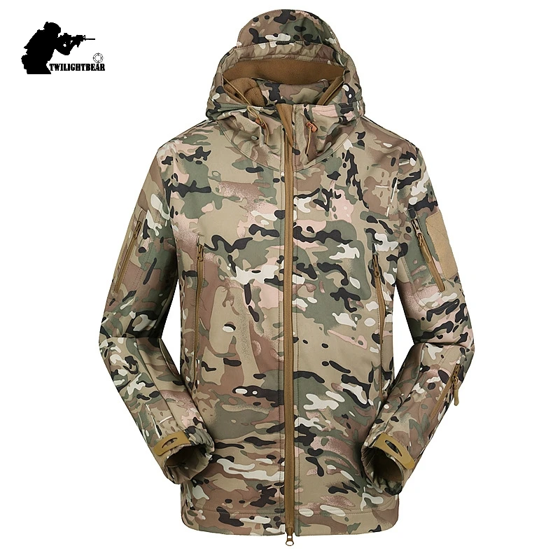 Военная Мужская тактическая куртка из мягкой кожи акулы 4xl, Мужская армейская водонепроницаемая ветрозащитная Боевая куртка TAD, Мужское пальто BF01