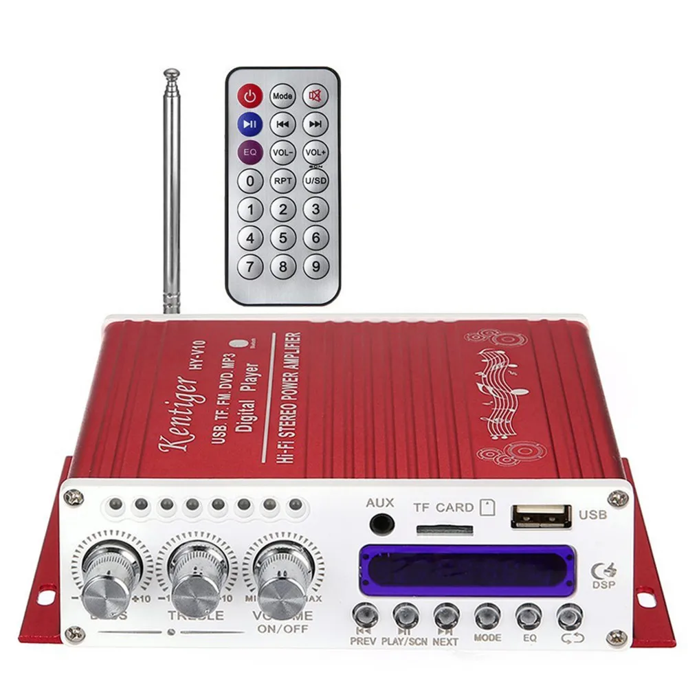 Автомобильный усилитель V4.0 Hi Fi стерео V10 Bluetooth супер бас аудио мощности USB с