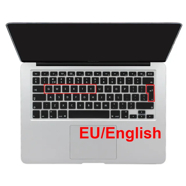 Евро макет Английский алфавит наклейки на клавиатуру для Macbook Pro 13 &quot15&quot 17 &quotAir