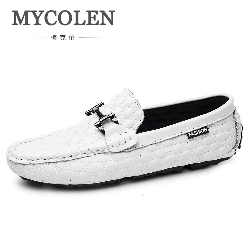 MYCOLEN/Новые модные брендовые мужские туфли из натуральной кожи повседневные